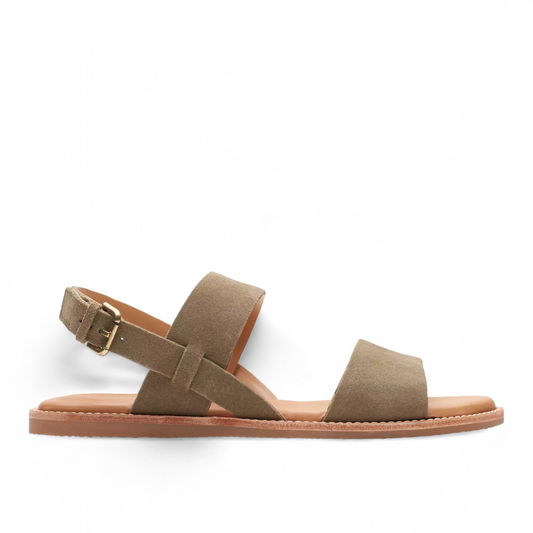 CLARKS KARSEA STRAP - OLIVE SUEDE