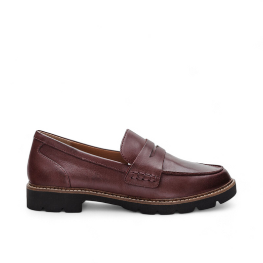 AETREX COLLETTE ARCH SUPPORT LOAFER - BURGENDY