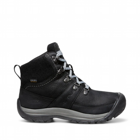 KEEN WOMEN'S KACI III WINTER WATERPROOF BOOT - BLACK/STEEL GREY