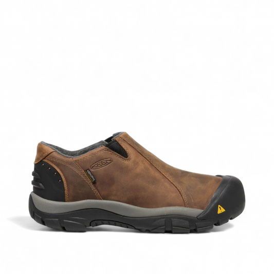 KEEN MEN'S BRIXEN WATERPROOF LOW -SLATE BLACK/MADDER BROWN