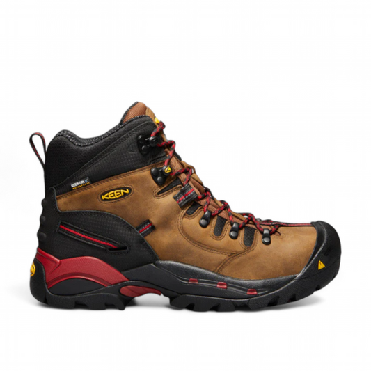 KEEN MEN CSA HAMILTON 6" WATERPROOF BOOT (CARBON-FIBER TOE) - BISON/JESTER