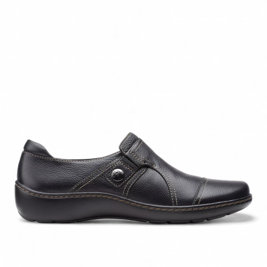 CLARKS CORA POPPY-BLACK TUMBLED