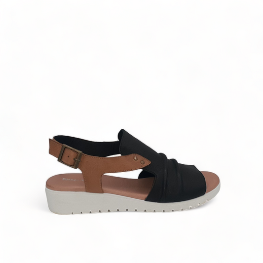 DJANGO & JULITTE MADIS-DJ  BLACK-DK TAN-WHITE SOLE