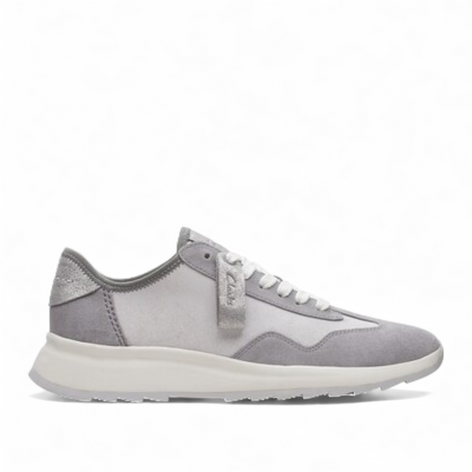 CLARKS DASHLITE LO - GREY COMBI